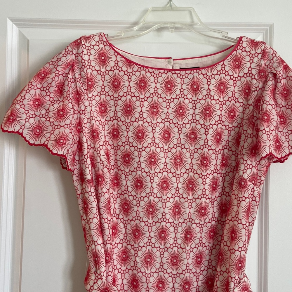 Ann Taylor— eyelet belted shift dress